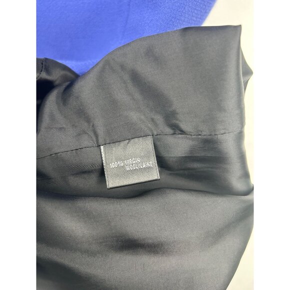 Lafayette 148 Women's Blue Short Sleeve Sheath Dress size 14 With Back Zipper - Picture 4 of 13